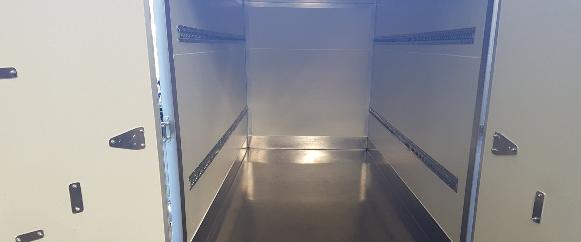 GFAB Trailers - 3300x1600 Alloy Box Trailer - polypanel, 3500 GVM, triple axle